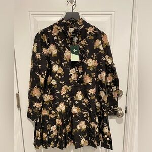 Tuckernuck Midnight Garden Floral Tate Dress Women’s Size XS NWT